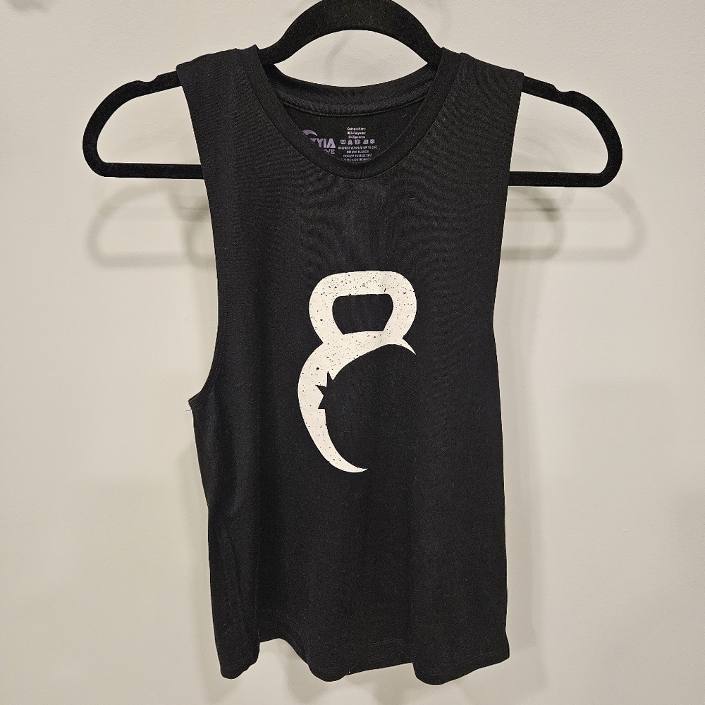 ZYIA  Active Women's Kettle Moon Sleeveless Top Black XS